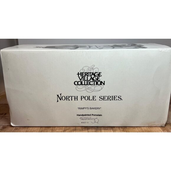 Dept 56 North Pole Series "Rimpys Bakery" Lighted Porcelain House 1991 - Picture 6 of 6